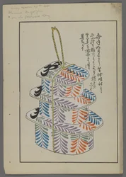 Giocattoli giapponesi, da Unai no tomo (Gli amici di un bambino) di Shimizu Seifu, 1891-1923. Torre di scatole.